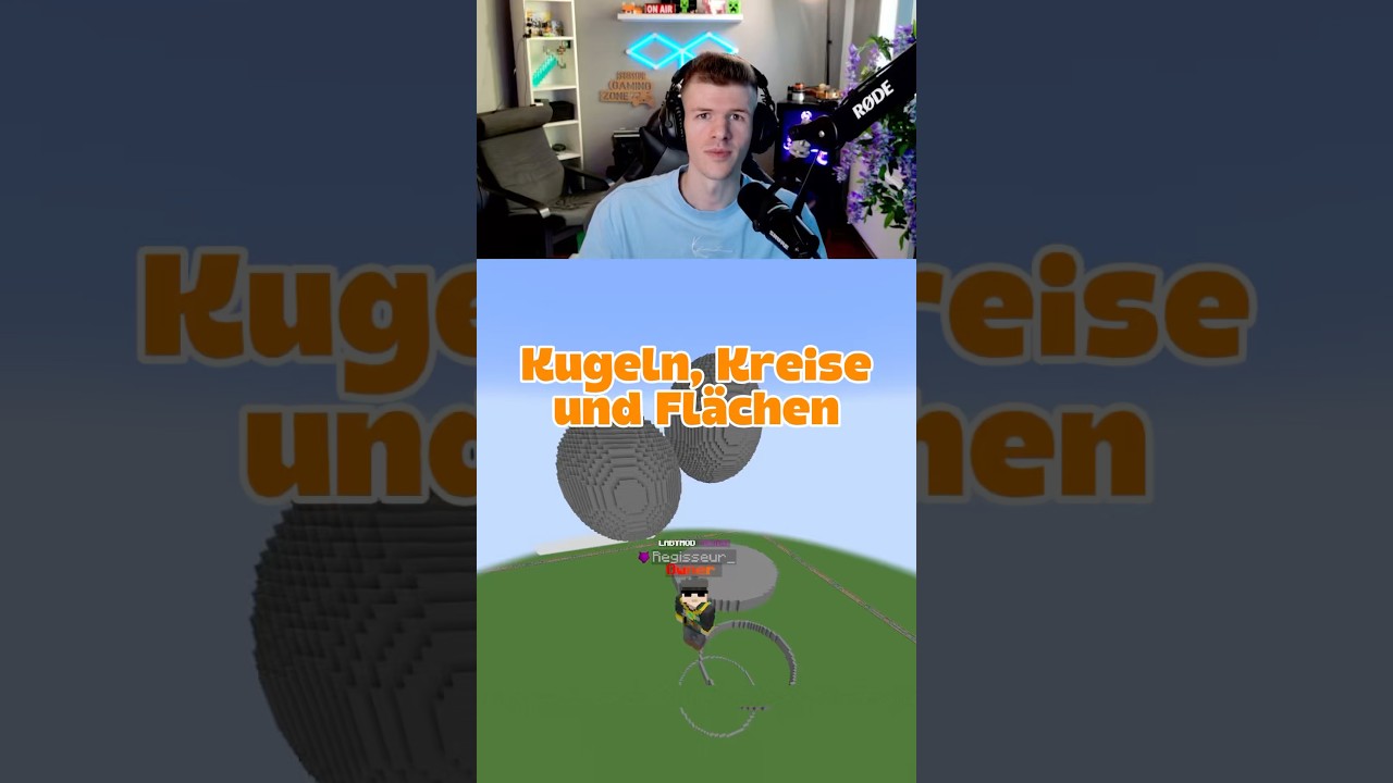 Kreise, Kugeln und Fl&auml;chen ⭕️ #minecraft #building