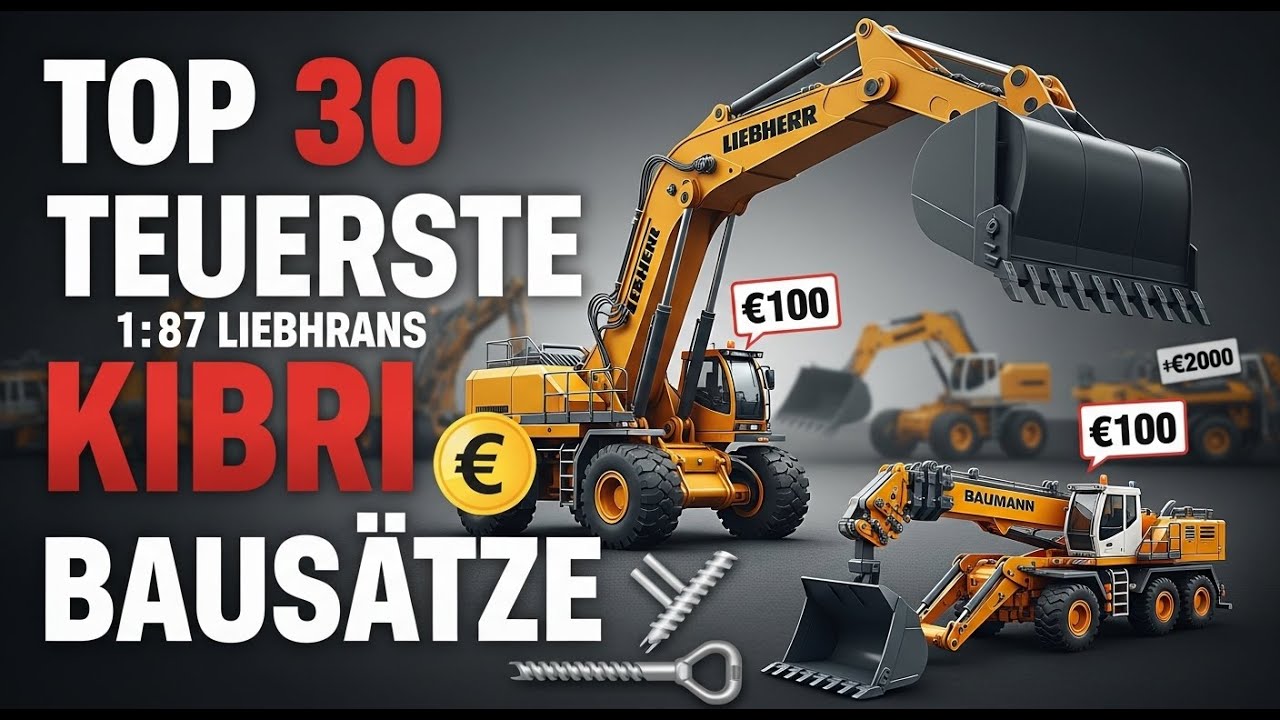 🔧🚛 Die 30 teuersten Kibri-Straßenfahrzeug-Bausätze der letzten 3 Jahre!