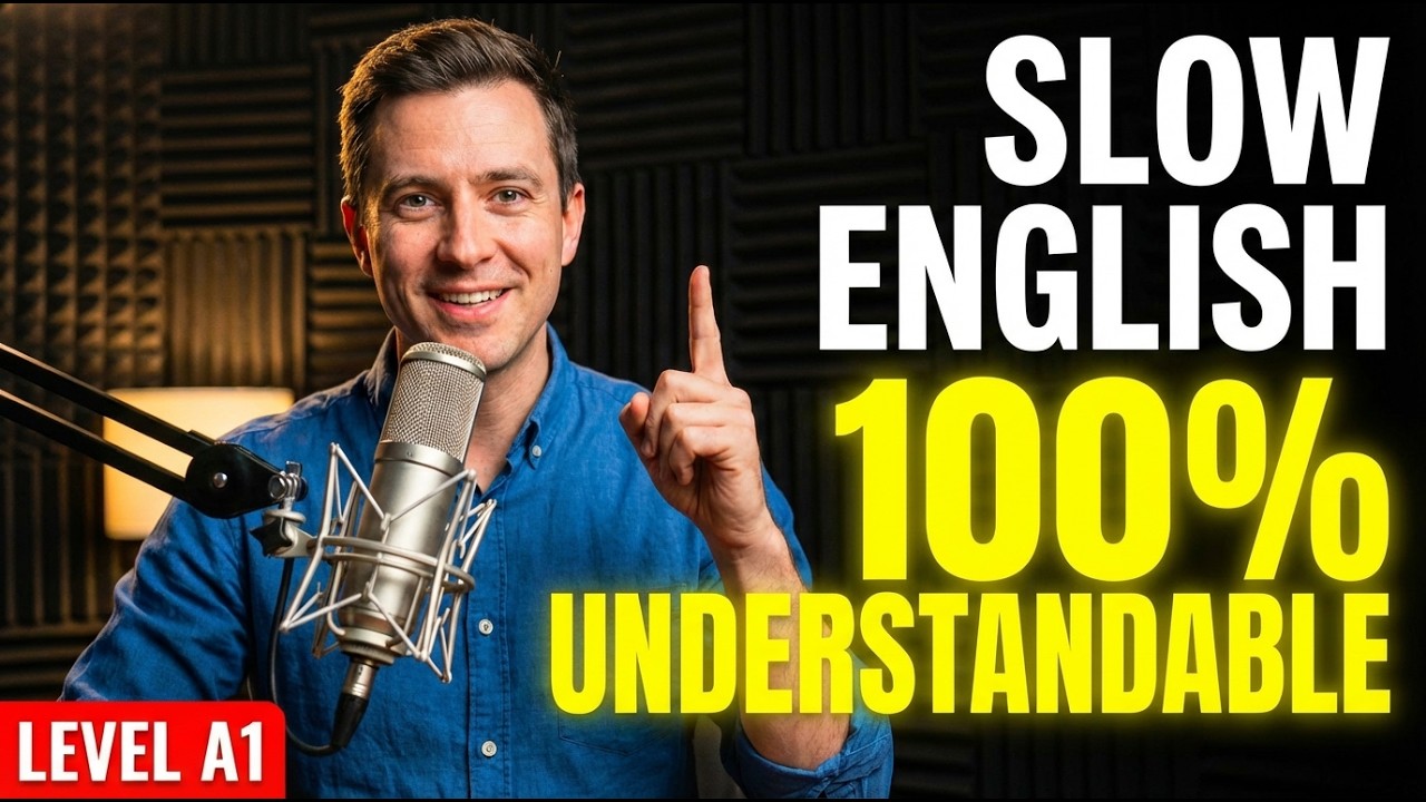 How to Speak English Fluently Using a Podcast | Slow, Natural English for A1–A2 Learners