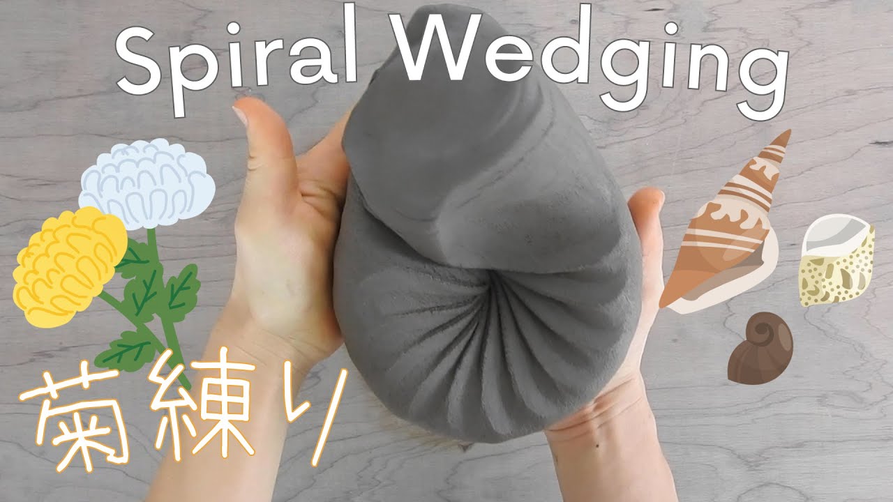 How to Spiral Wedge Clay | Just do spiral wedging | Silent Vlog | Art Vlog