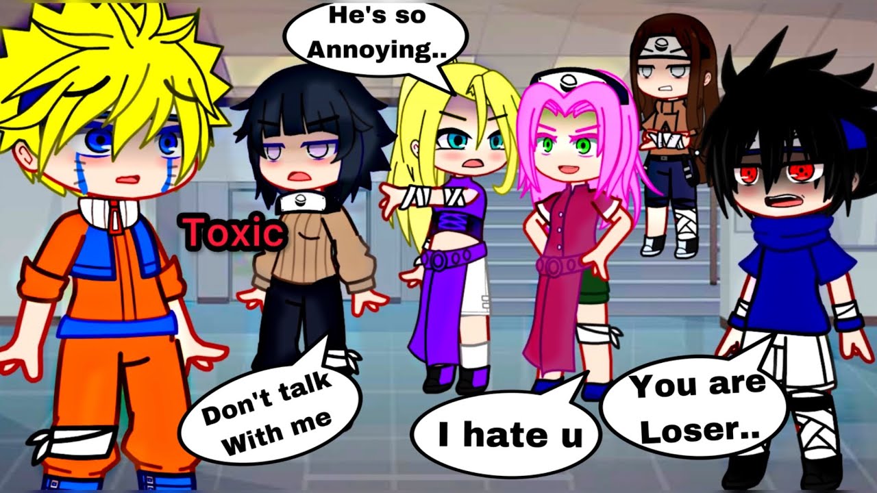 All my friends are toxic 💔 || Old Gacha Trend || Naruto meme || Gacha Club