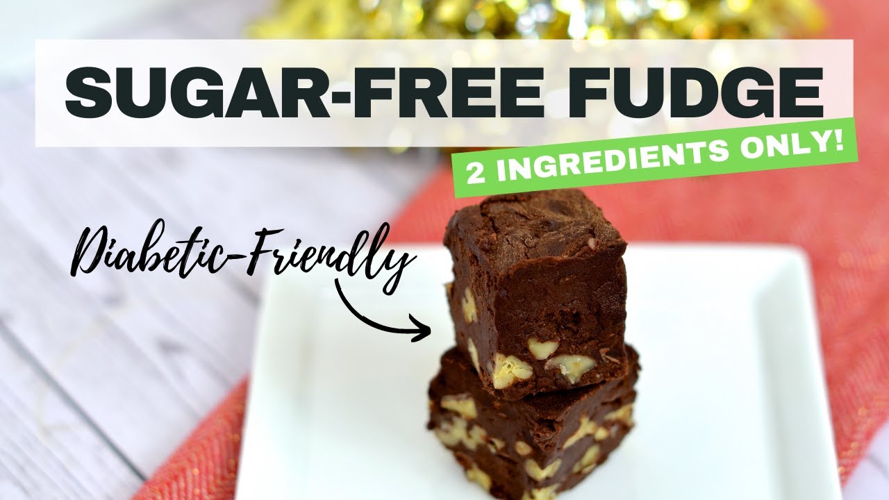 This is the BEST Diabetic Fudge Recipe | 2 Ingredients ONLY | How to Make AMAZING Sugar Free Fudge