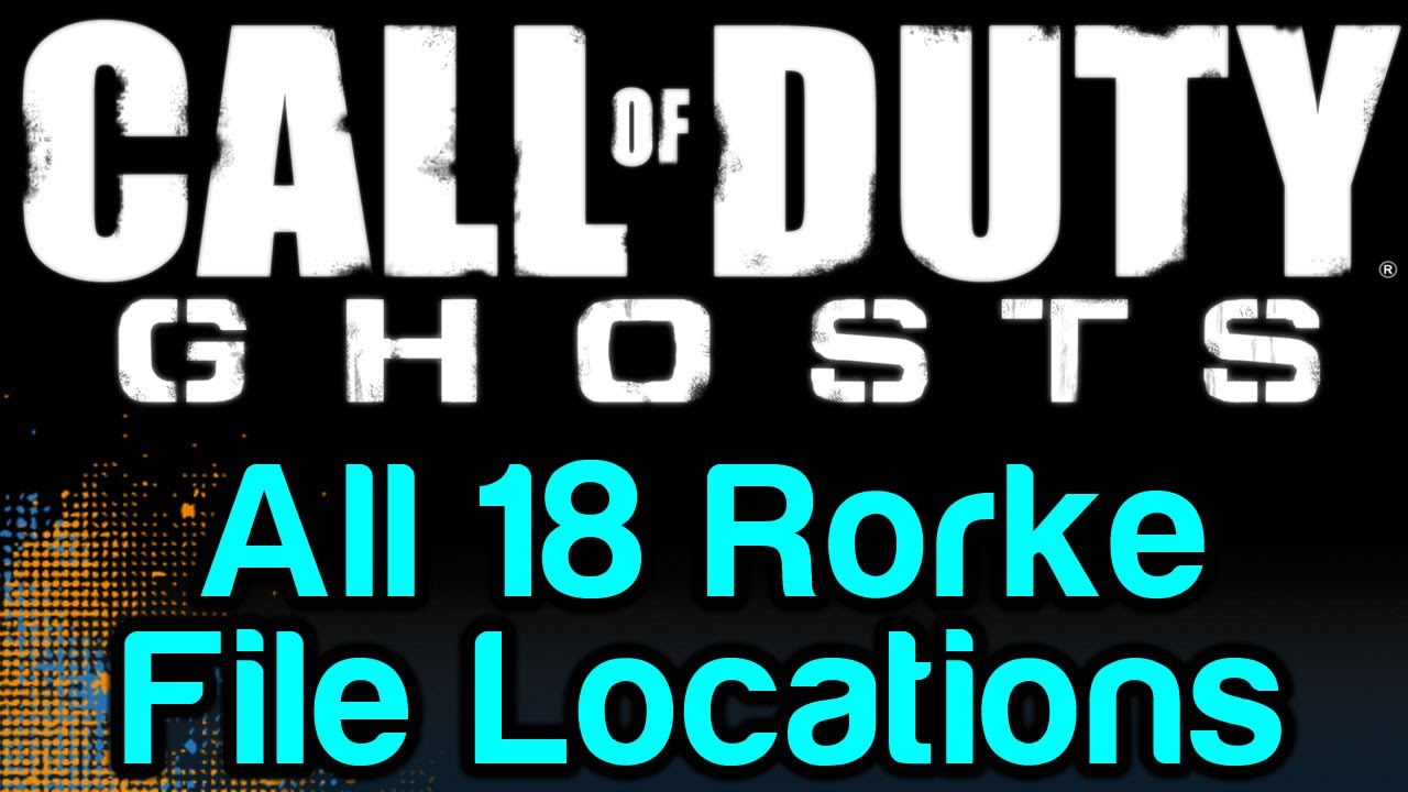 COD Ghosts Rorke File Locations Guide (Call of Duty Rorke Intel Locations Audiophile Achievement)