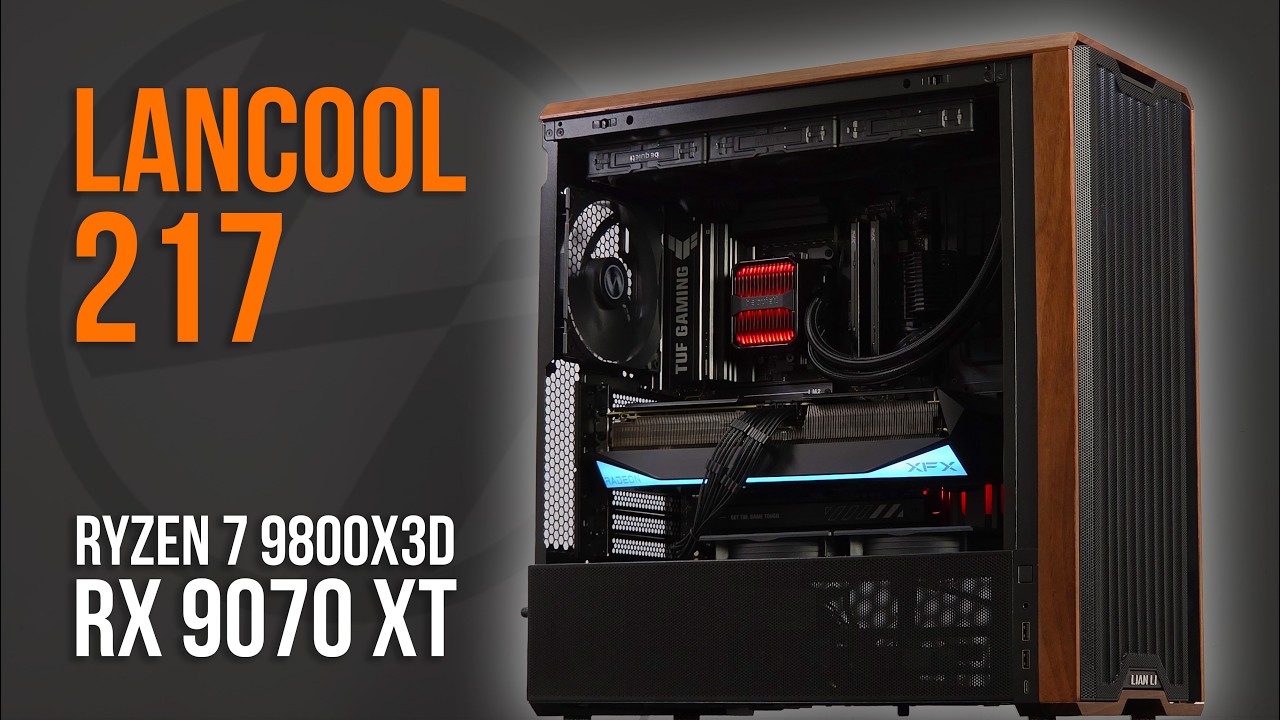 Lian Li LANCOOL 217 Wood Build with RX 9070 XT & Ryzen 7 9800X3D (Gaming PC 2026)