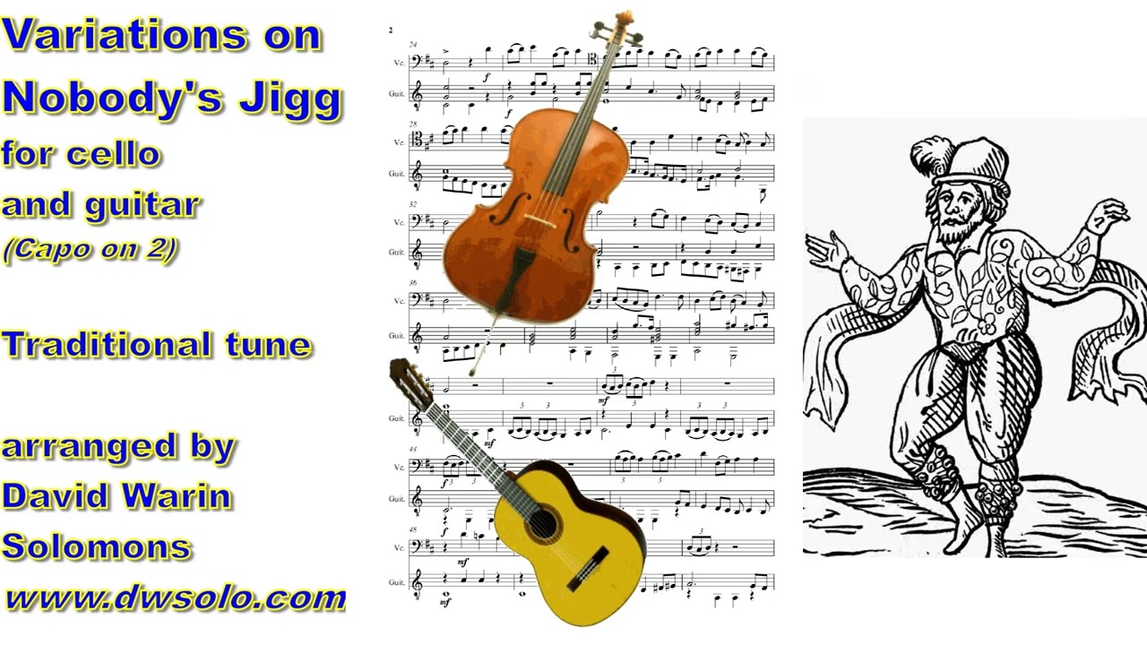 Variations on Nobody's Jigg for cello and guitar