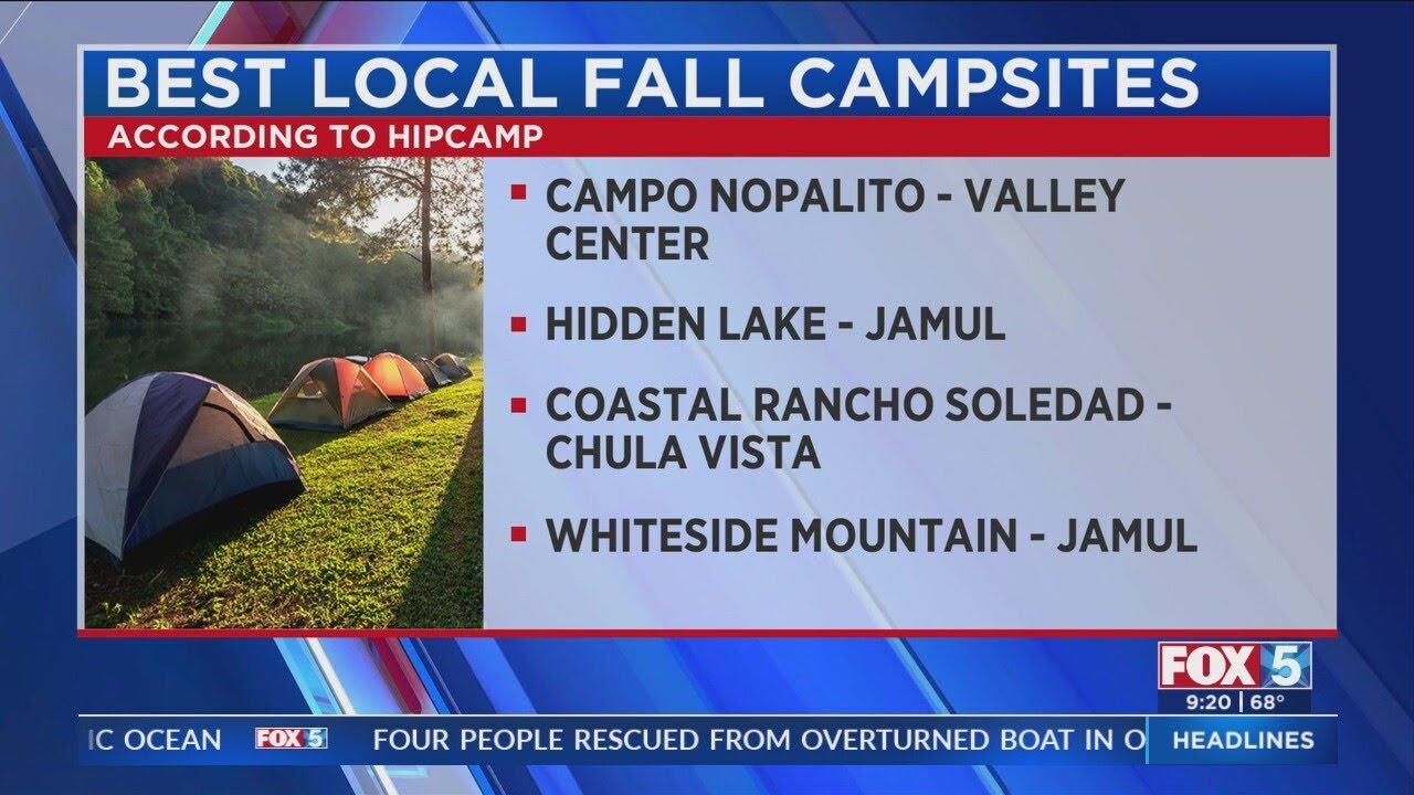 Best fall campsites near San Diego
