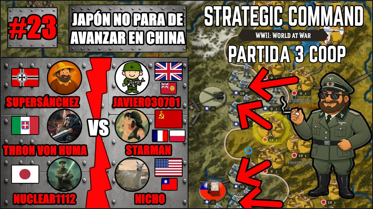 Japón no para de avanzar en China | Turno 23 | Partida Coop 3 | Strategic Command WW2: WaW