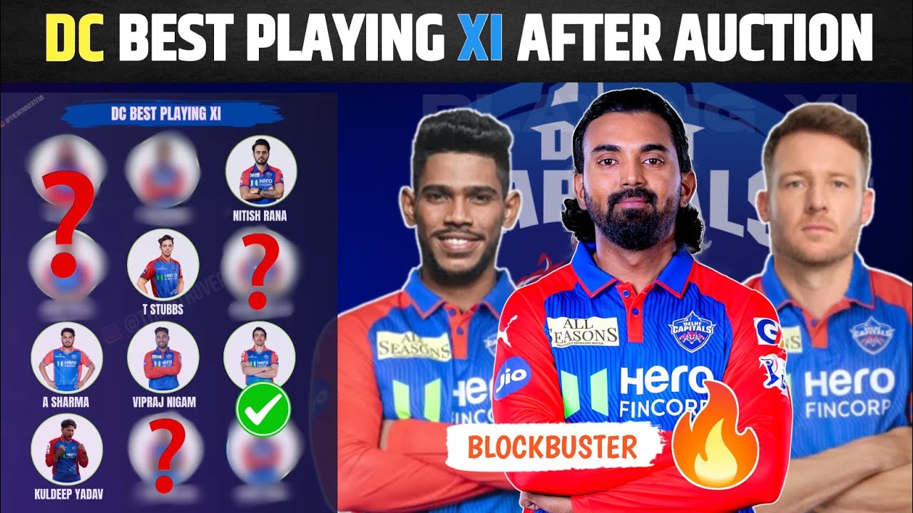 IPL 2026 : DC Best Playing XI After Auction | DC Squad Analysis
