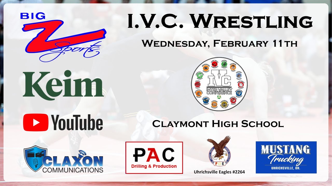 I.V.C. Wrestling Tournament at Claymont - High School Wrestling from BIG Z Sports