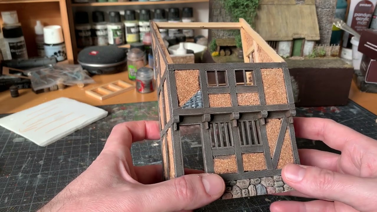Creating a Medieval Half-Timbered House in 28 mm Scale