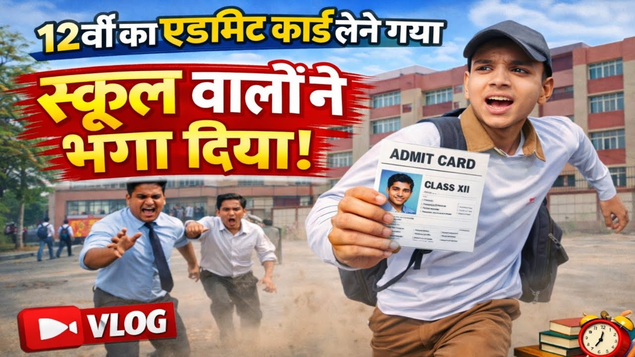 Admit Card लेने के बाद रोना पड़ा! 😭 School वालों ने भगा दिया...