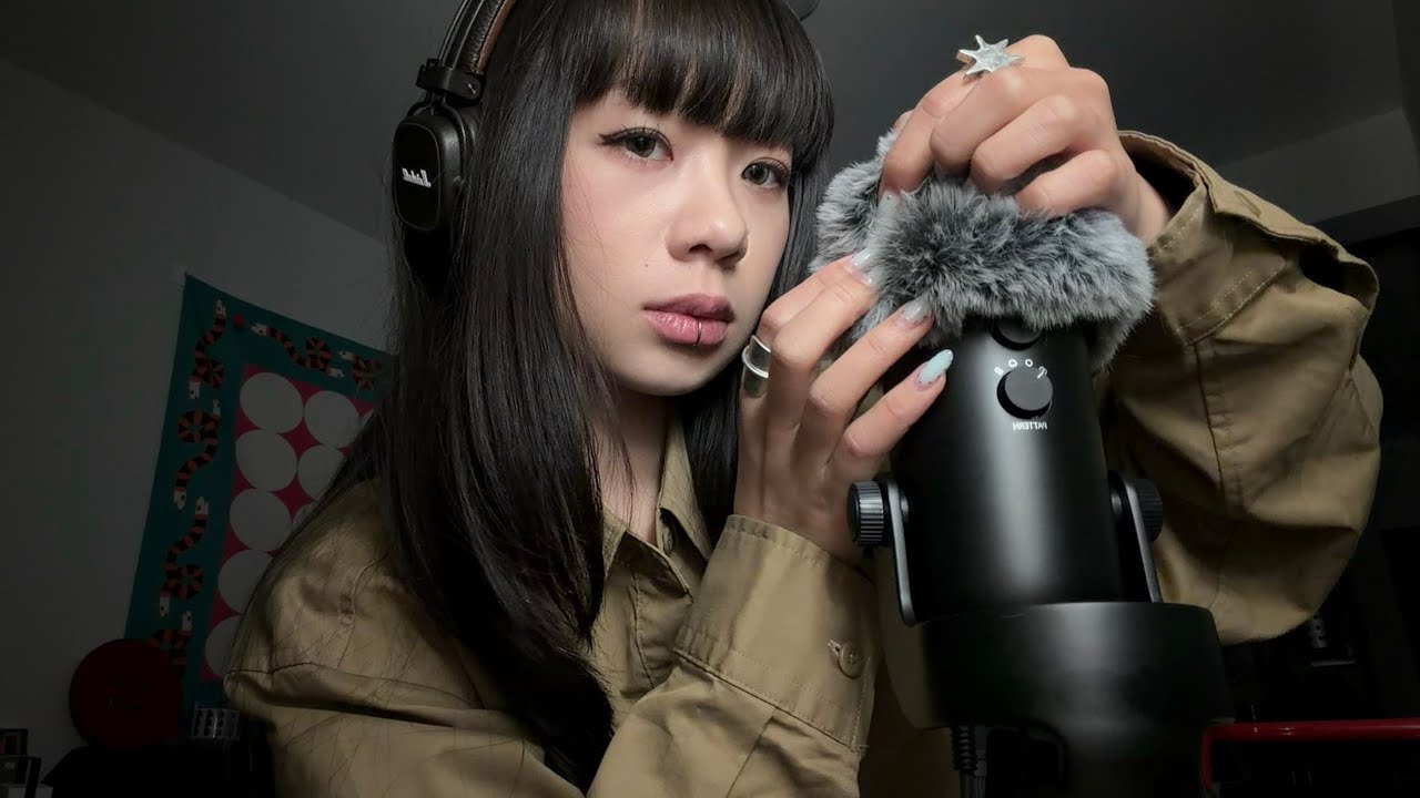 ASMR Intense Bug Searching, Plucking, Eating | mouth sounds, fluffy mic scratching, visuals