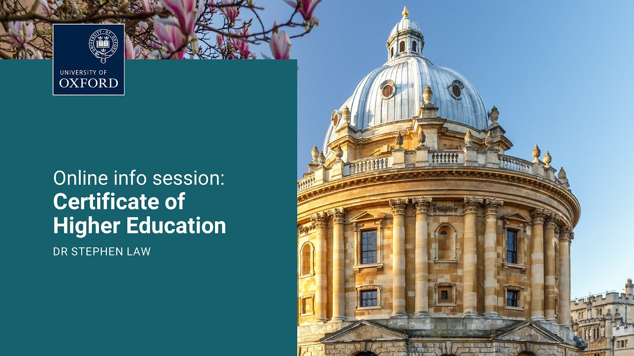 Certificate of Higher Education | Online Information Webinar