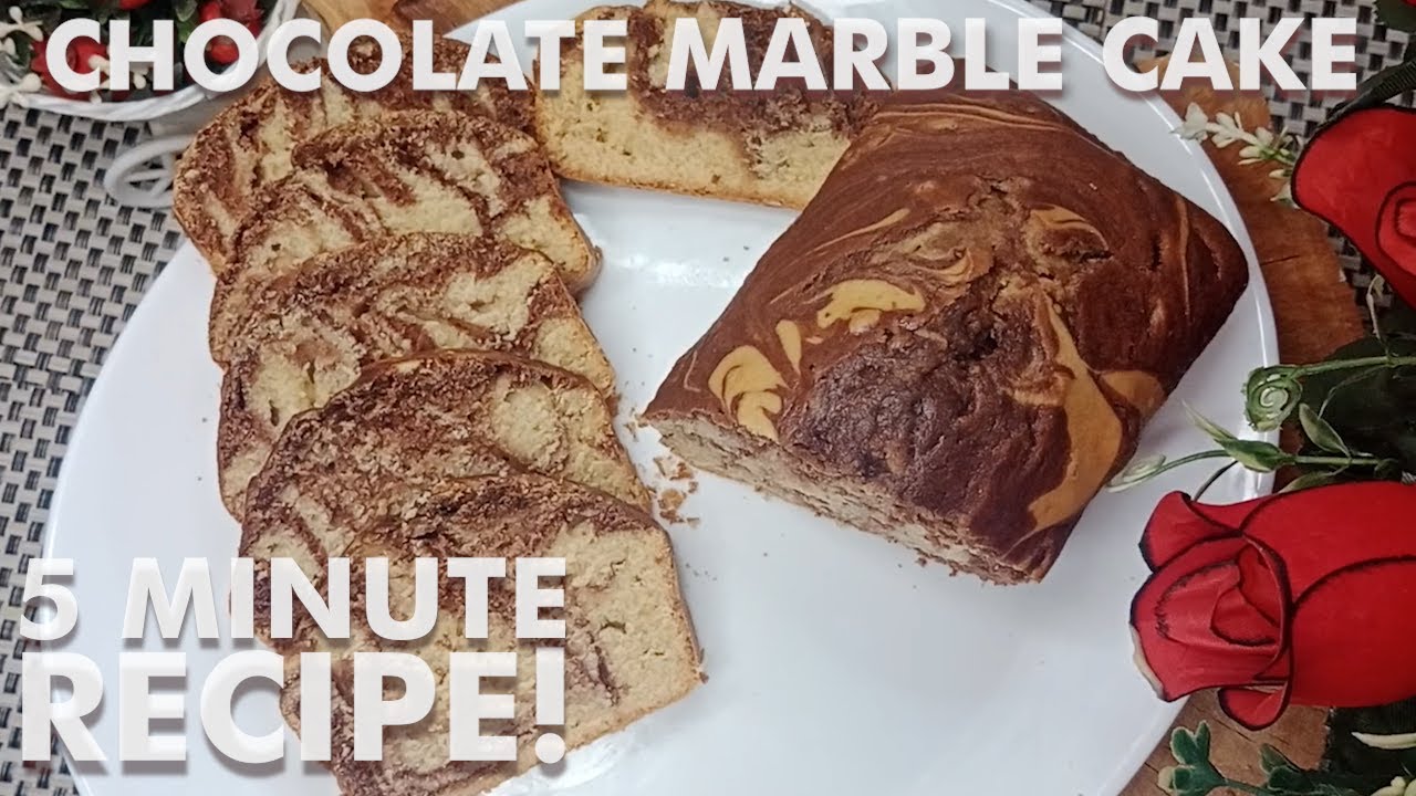 READY IN 5 MINUTES!  | EASY RECIPE FOR A FLUFFY CHOCOLATE MARBLE CAKE | MUST TRY!