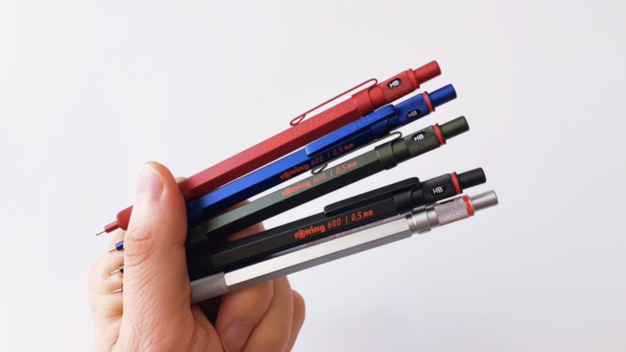 Rotring 600 30. Yıl Özel Renkleri Kırmızı - Mavi - Kamuflaj Yeşil - Siyah - Gümüş Kalem İncelemesi