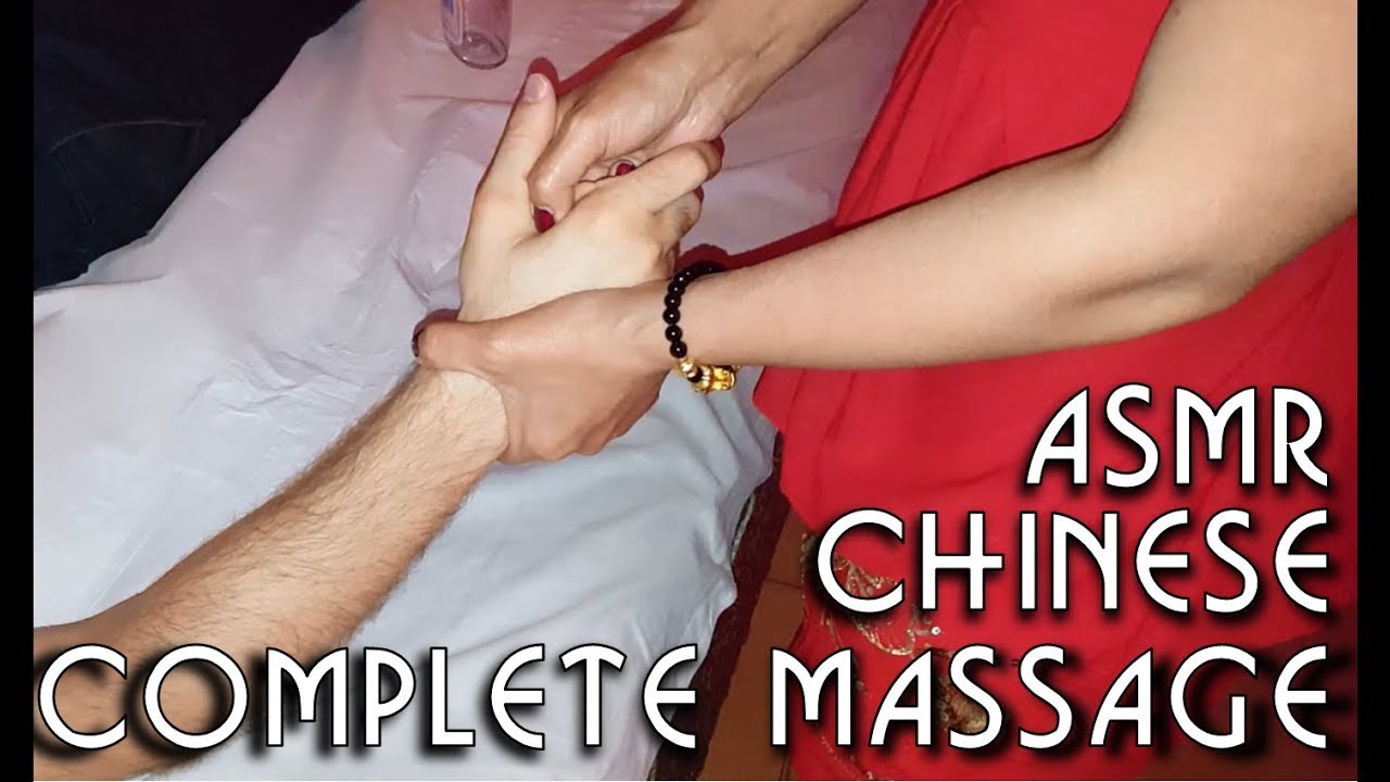 💆 Chinese hands, head, shoulders, legs and arms massage - ASMR no talking