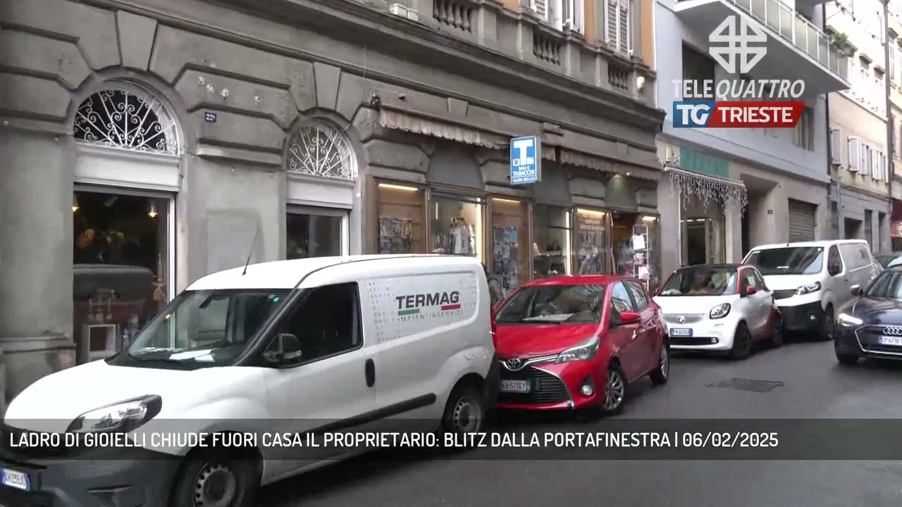 LADRO DI GIOIELLI CHIUDE FUORI CASA IL PROPRIETARIO: BLITZ DALLA PORTAFINESTRA | 06/02/2025