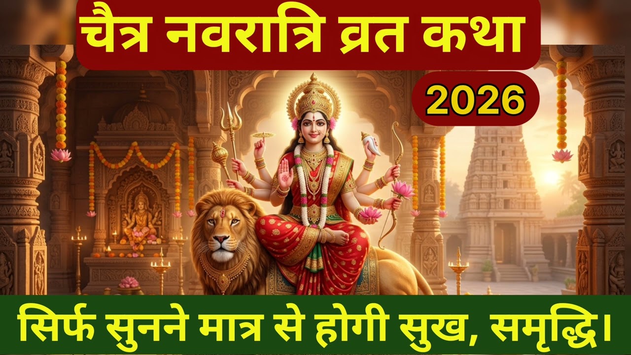 चैत्र नवरात्रि 2026 स्पेशल: सिर्फ सुनने मात्र से दूर होंगे कष्ट-माँ दुर्गा व्रत कथा (19-27 मार्च तक)