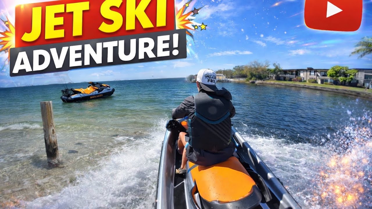 Tampa Bay Jet Ski Adventure 🌊 Sea-Doo Ride to Beer Can Island! #jetski  #tampabay  #seadoo 