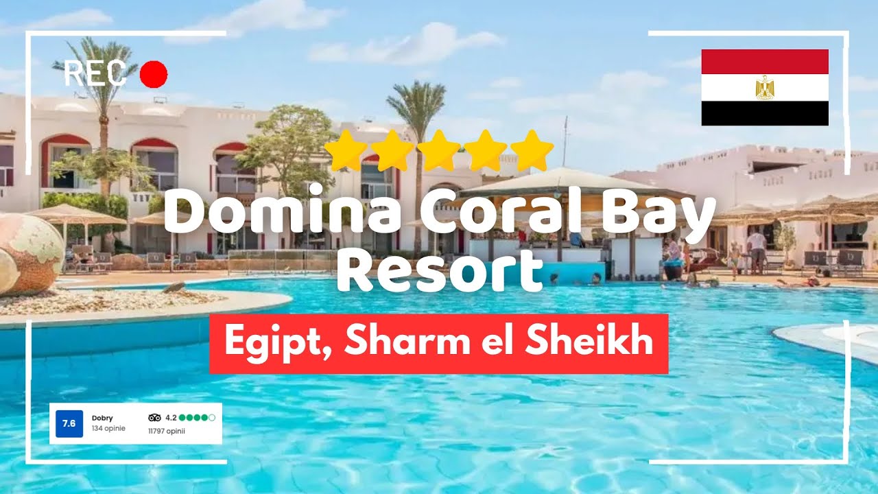 🇪🇬 Domina Coral Bay Resort 5* – ogromny kompleks, plaża i rafa, Sharm el Sheikh, Egipt #wakacje