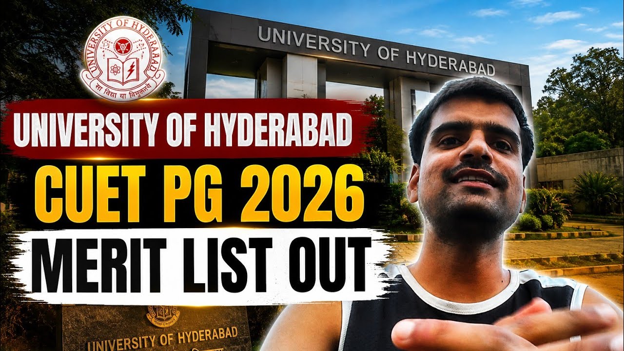 HCU CUET PG 2026 merit list Out