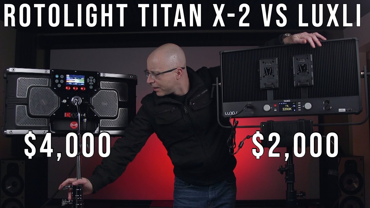 Rotolight Titan X2 VS LUXLI Taiko Review / Workshop / With Index Chapters
