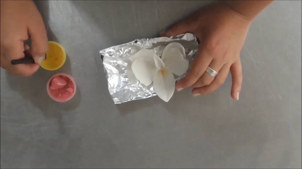 Entre temas y pasteles - Cómo hacer Orquídeas con pasta de goma (fondant)