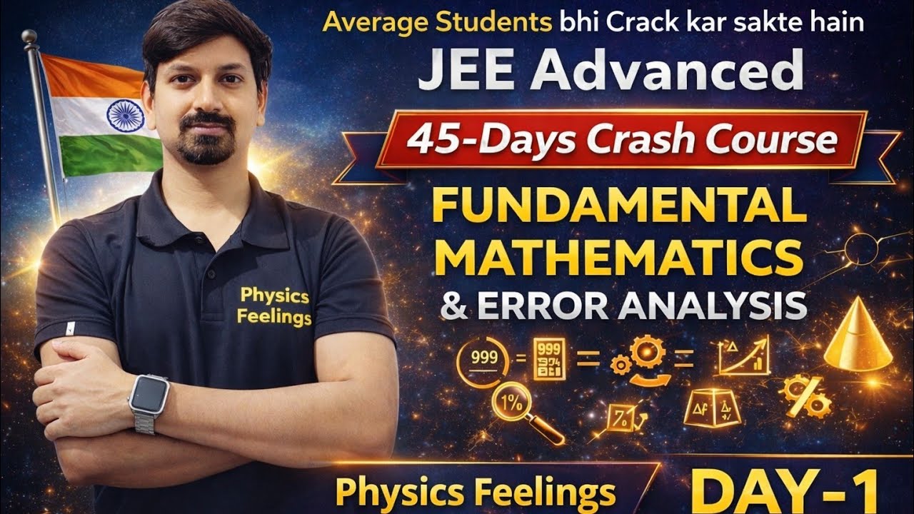 Top 5 Year Physics PYQs for JEE Advanced 45 Days Challenge - Day #crashcourse #jeeadvanced ##physics