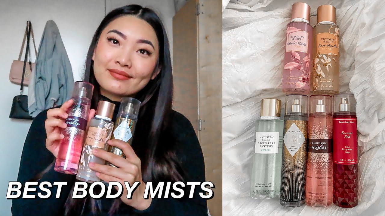 BEST BODY MISTS AND FRAGRANCES TO START YOUR COLLECTION| BATH AND BODY WORKS & VS