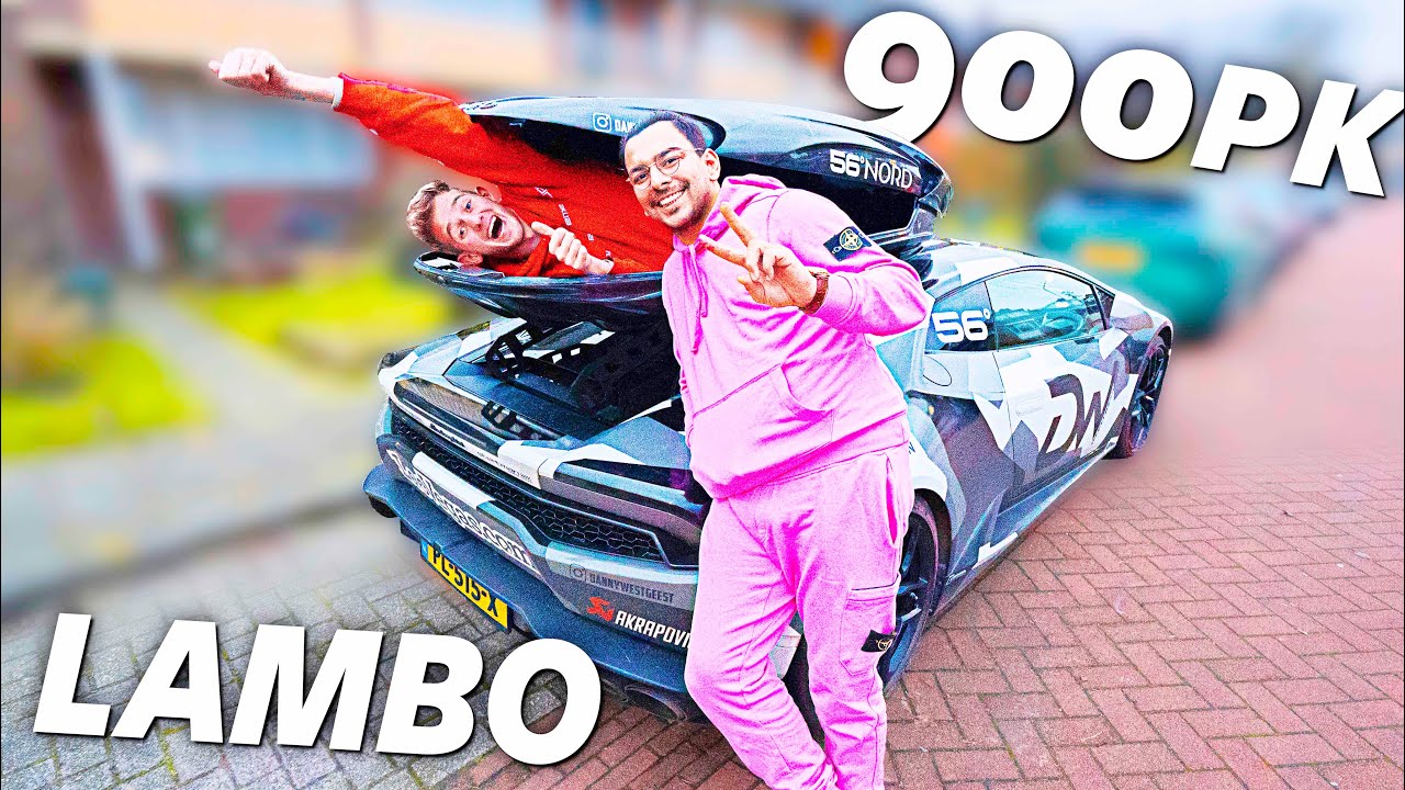 IN DE DAKKOFFER MEERIJDEN VAN EEN 900PK LAMBO!  | #423