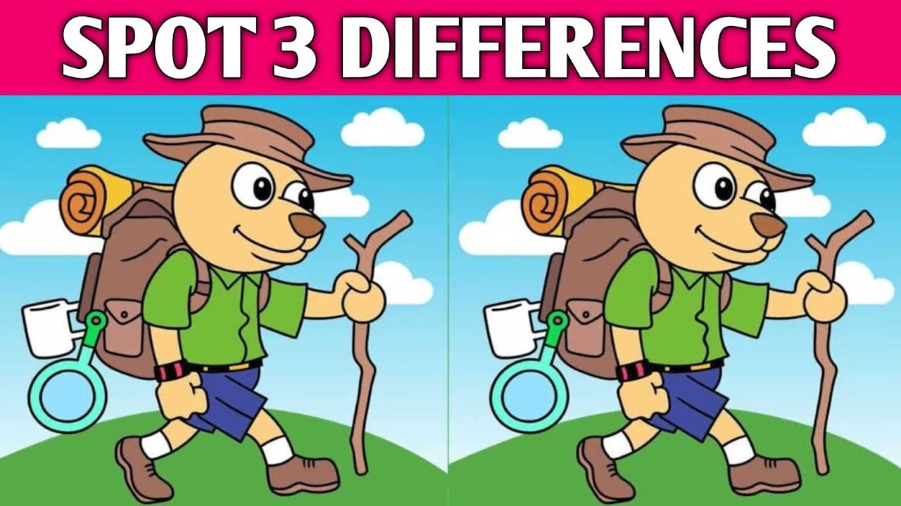 Spot 3 Differences in 20 Seconds | Spot 3 Difference Between two Images | Riddle Hunt