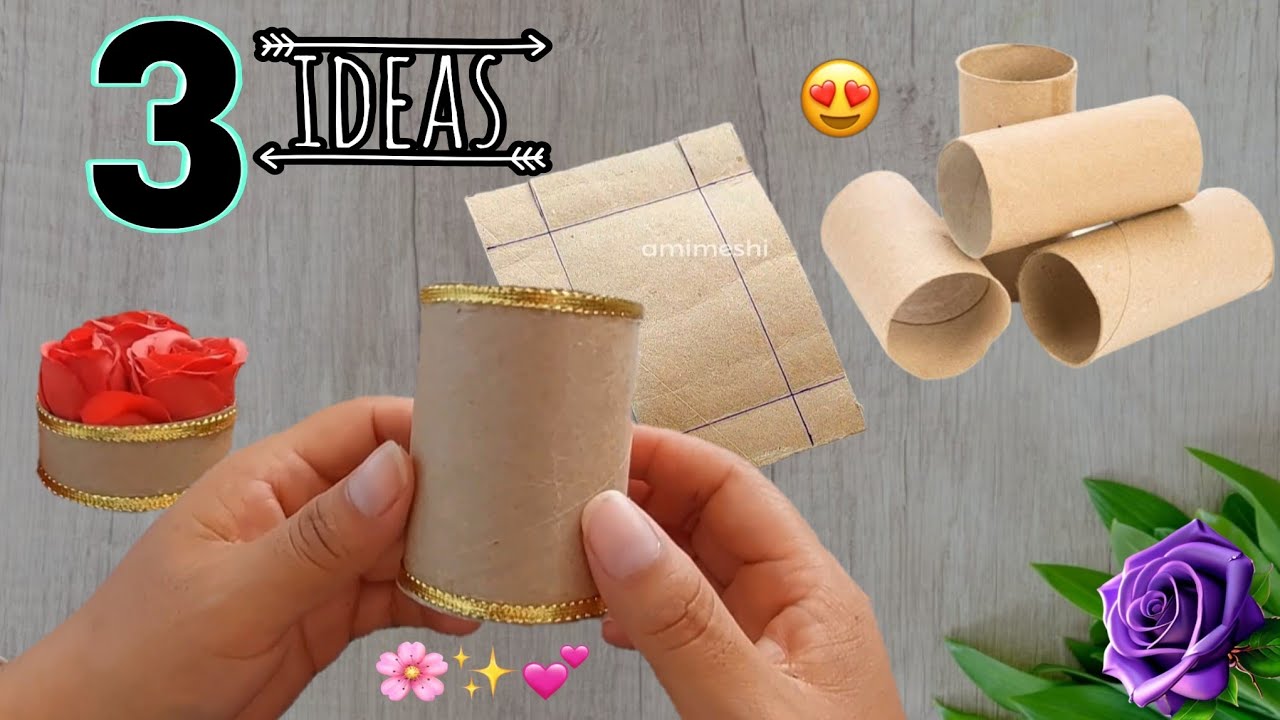 3 increíbles ideas con rollos de papel higiénico. fabulosas ideas de reciclaje 😍