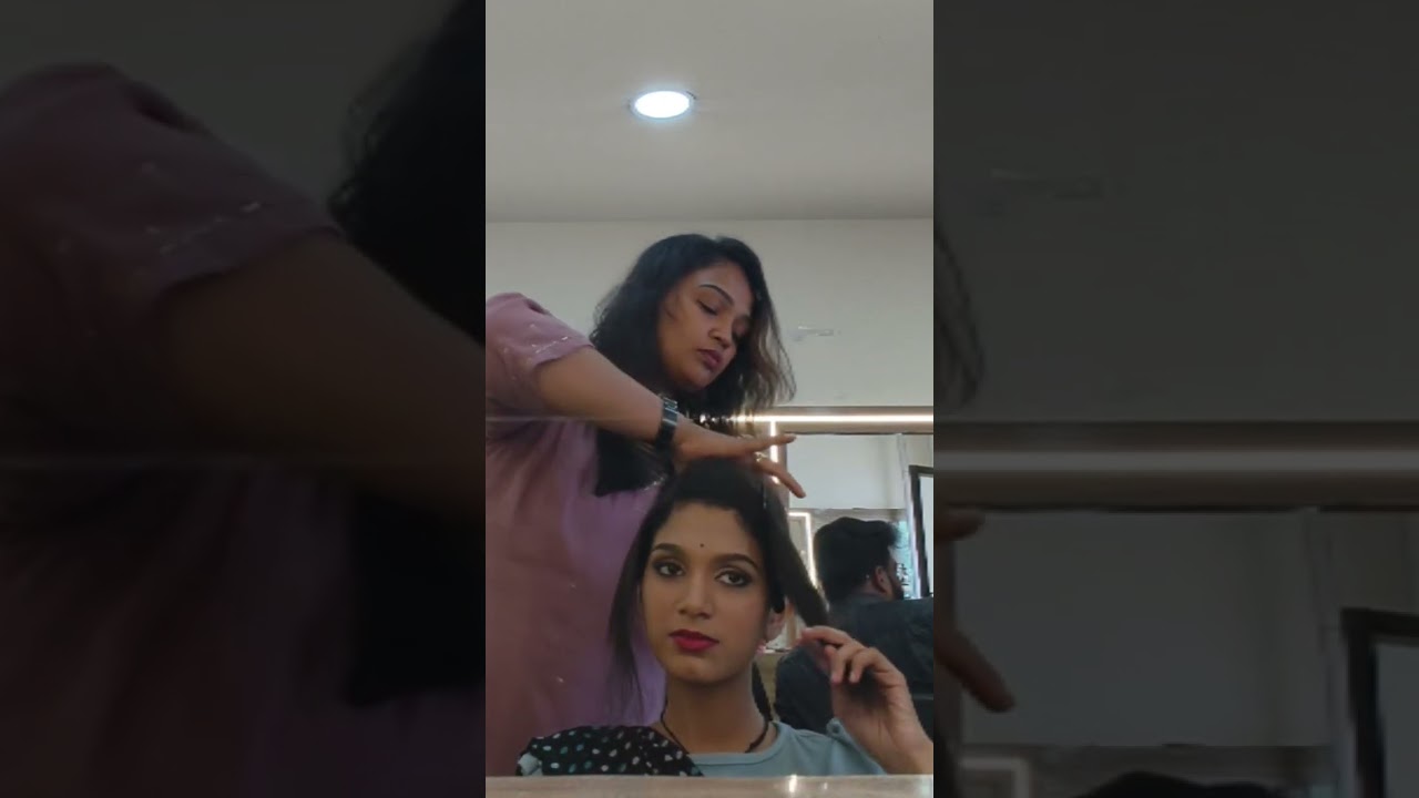 ഒരു old hair style കണ്ടാല്ലോ 💕how to do an old fashioned hair style 