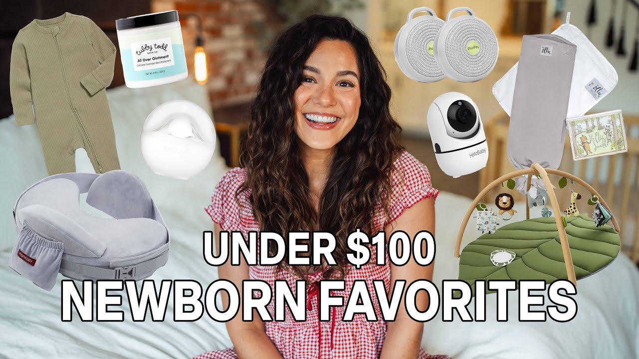 NEWBORN FAVORITES UNDER $100! 0-3 MONTH ESSENTIALS, MOST USED BABY ITEMS, REGISTRY MUST HAVES | 2025