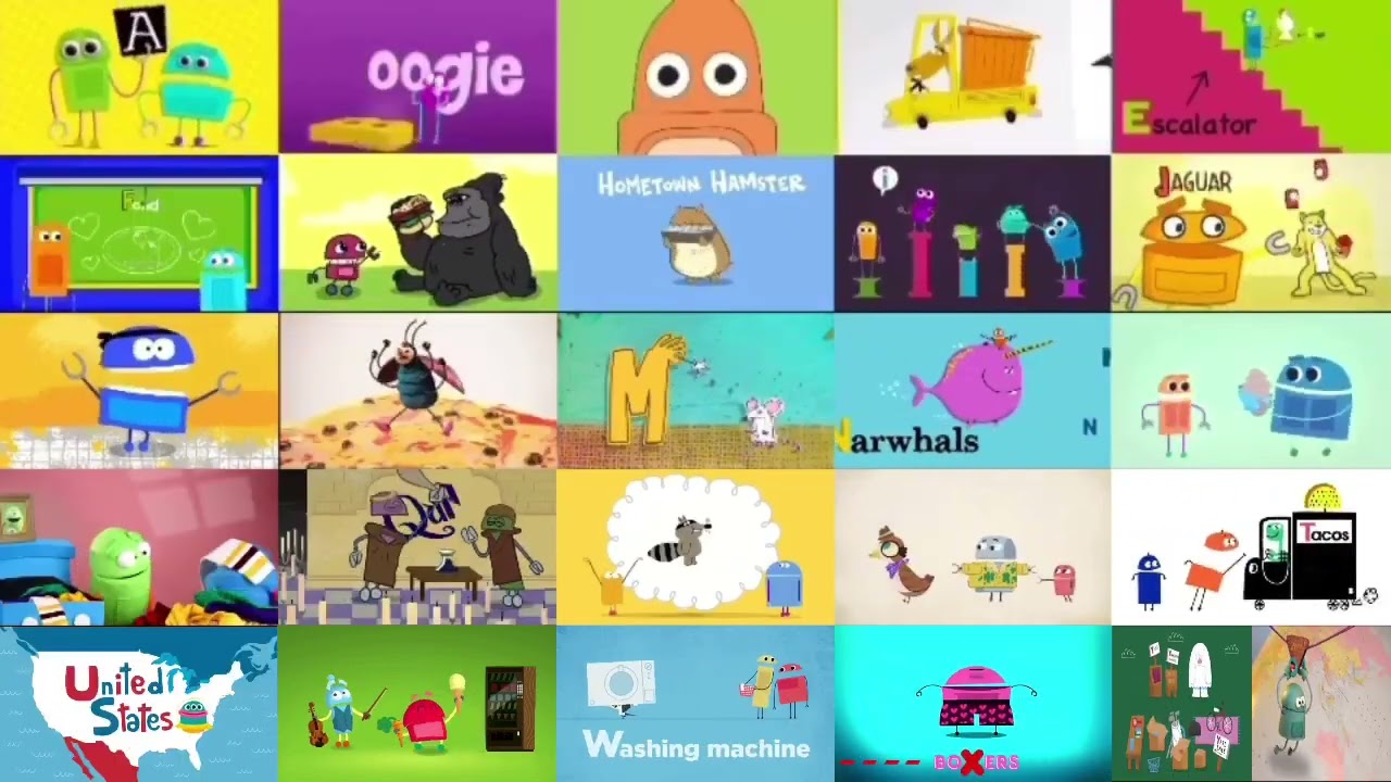 All Of The Storybots ABC Song Played At Once / Storybots ABC Song Annoying Goose 26 Parison