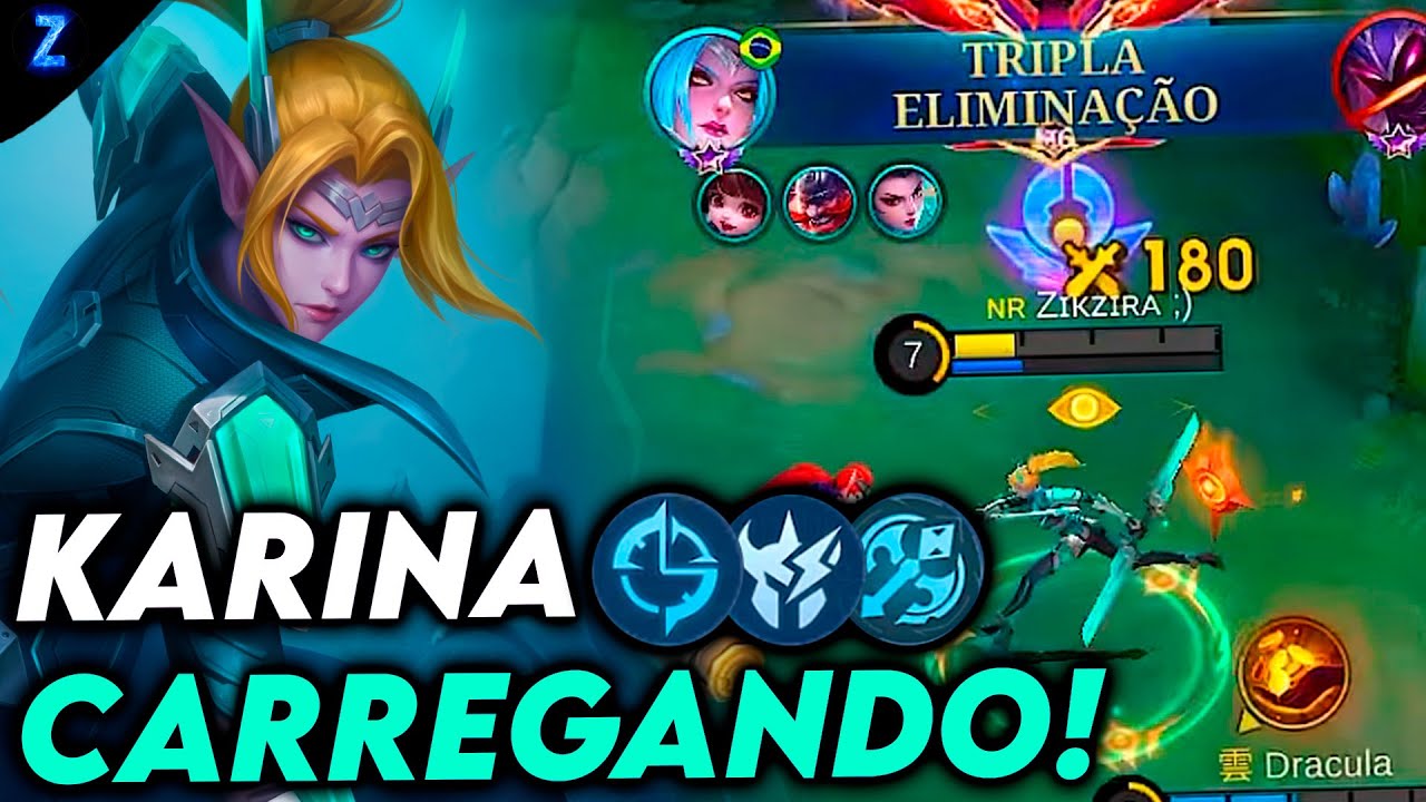 KARINA A ASSASSINA MORTAL! - KARINA GAMEPLAY | Mobile Legends