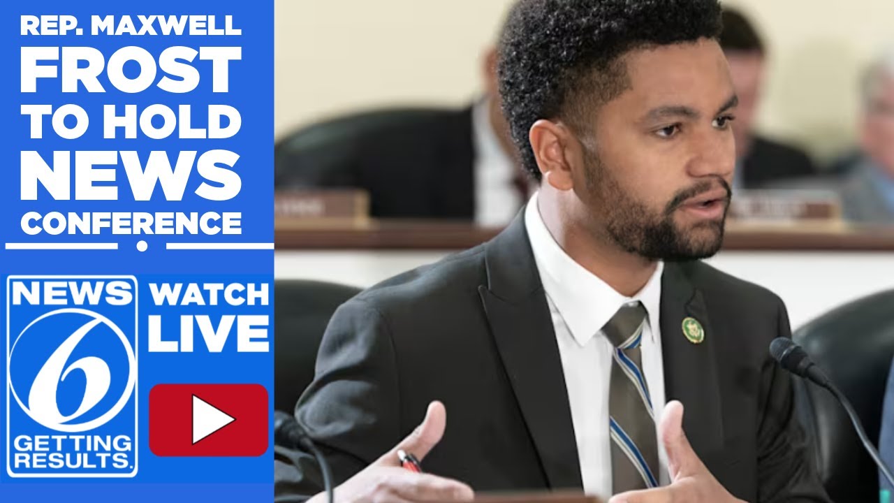 WATCH LIVE: U.S. Rep. Maxwell Frost to address ICE operations in Central Florida