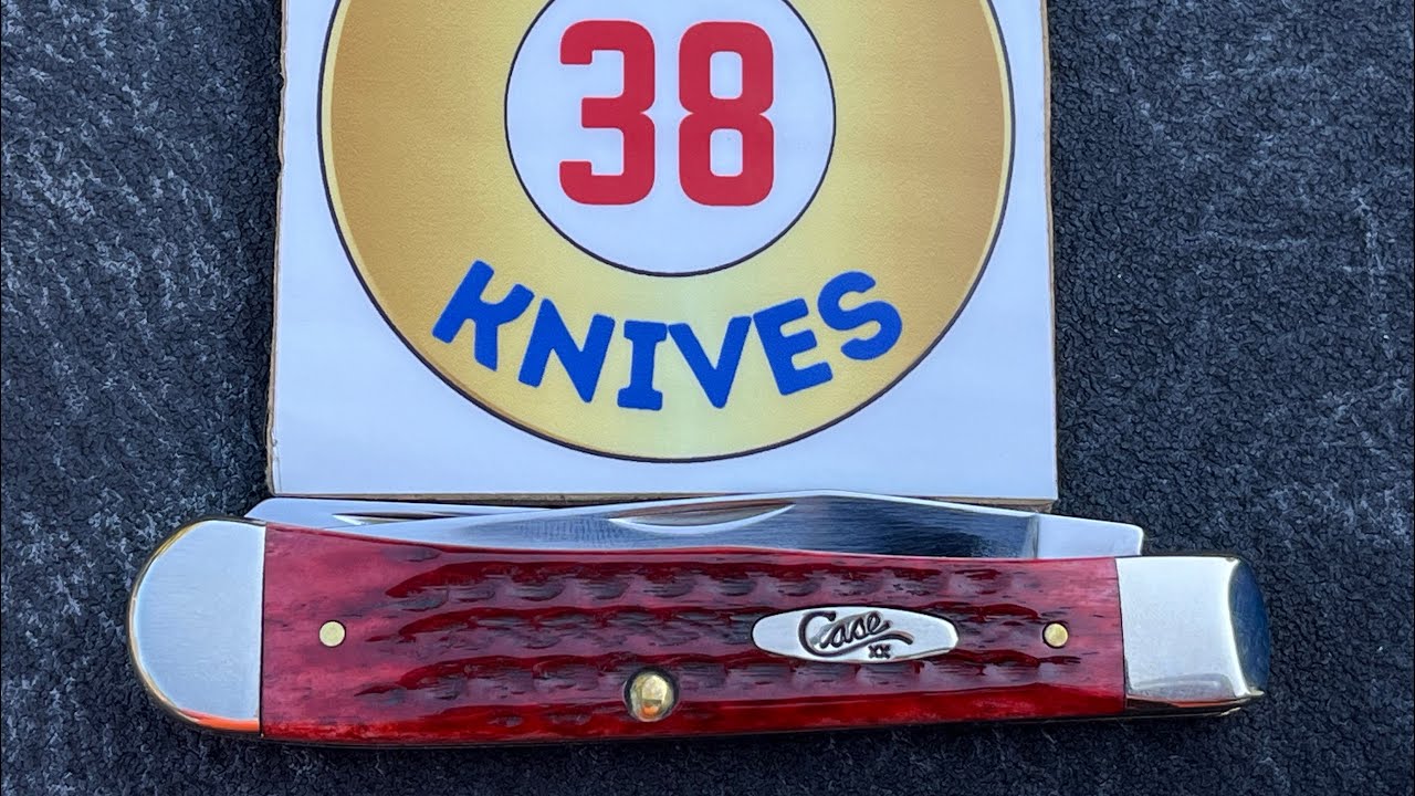 Case HOF surprise gift from family engraved pocket worn old red bone trapper 2024 #pocketknifes #edc