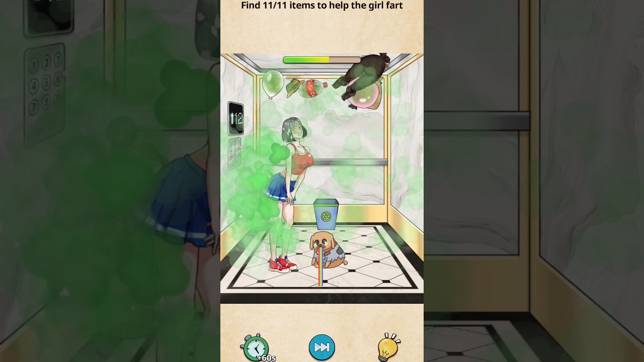 CREEPY BEHIND ANNOYING PUZZLE LEVEL 8.8.8 #FARTINGGIRL #GIRT FARTING #TYPE OF FART