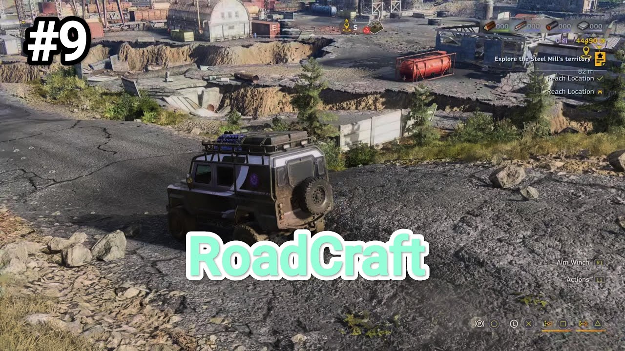 Восстановление дороги от склада до базы у гавани RoadCraft #9