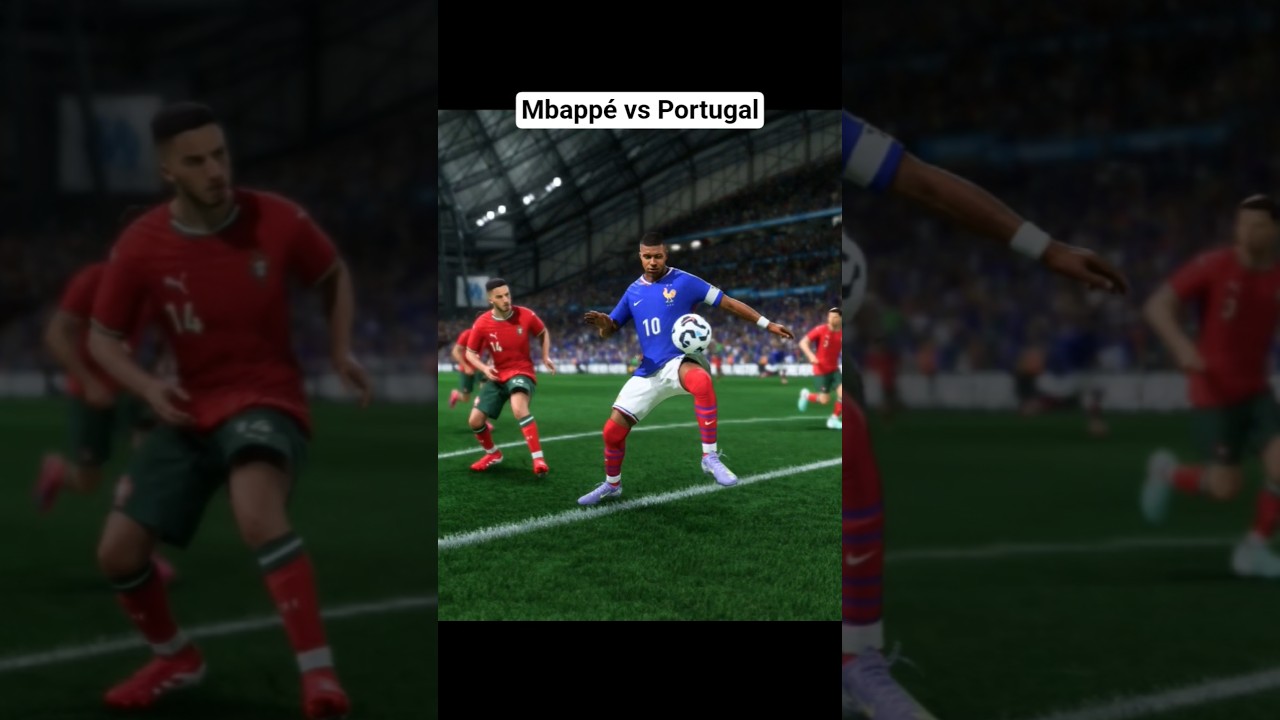 Mbapp&eacute; la tour de contr&ocirc;le face au Portugal #fc25 #france #mbappe