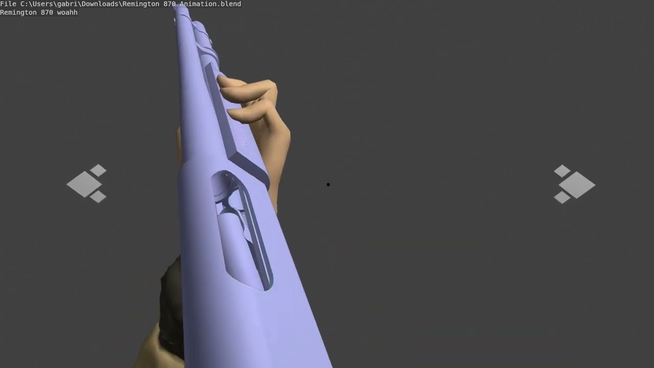 Remington 870 Animation (Blender)