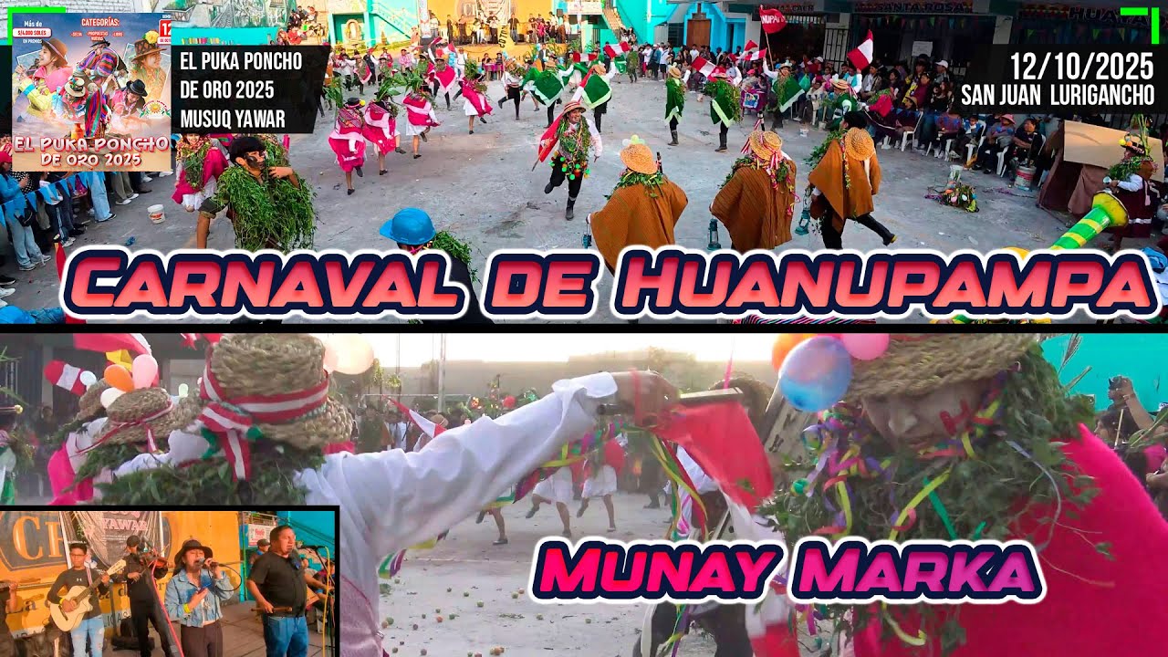 Carnaval de Huanupampa - Ayacucho - Munay Marka / Puka Poncho de Oro 2025 Musuq Yawar