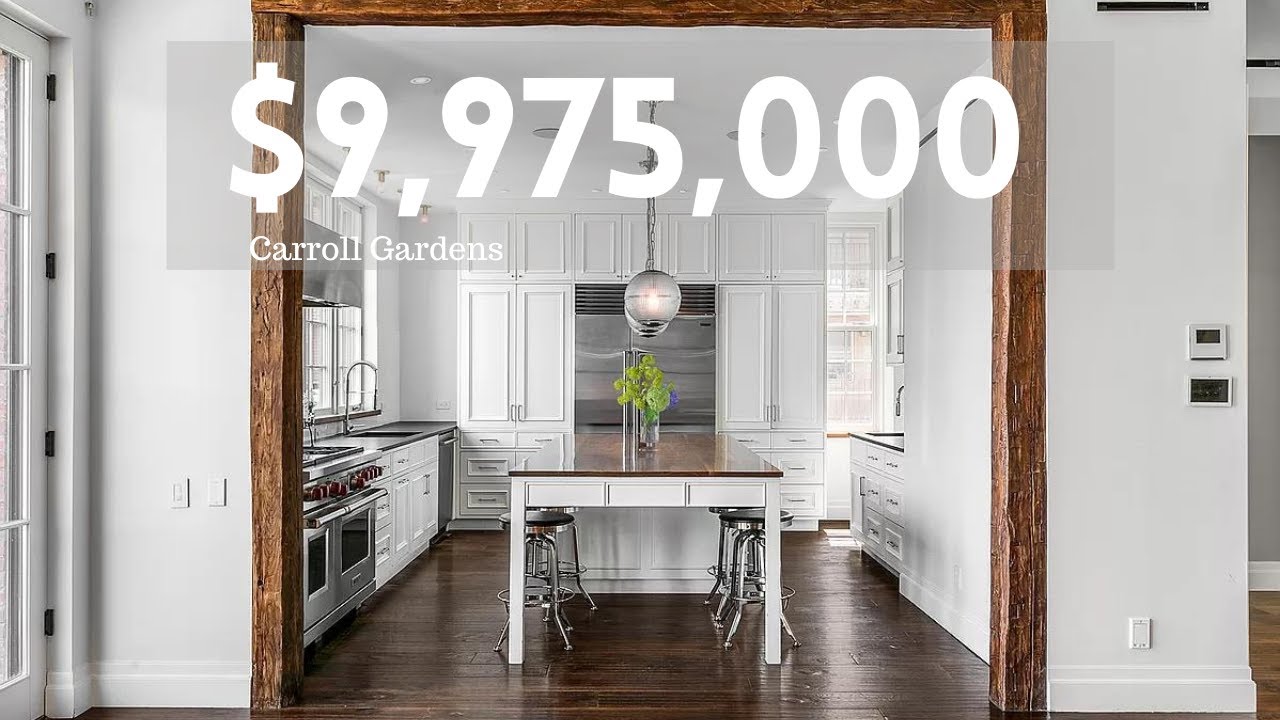 Inside a $9.975M Carroll Gardens, NYC Townhouse | Sprawling Outdoor Spaces, Garage & an Elevator