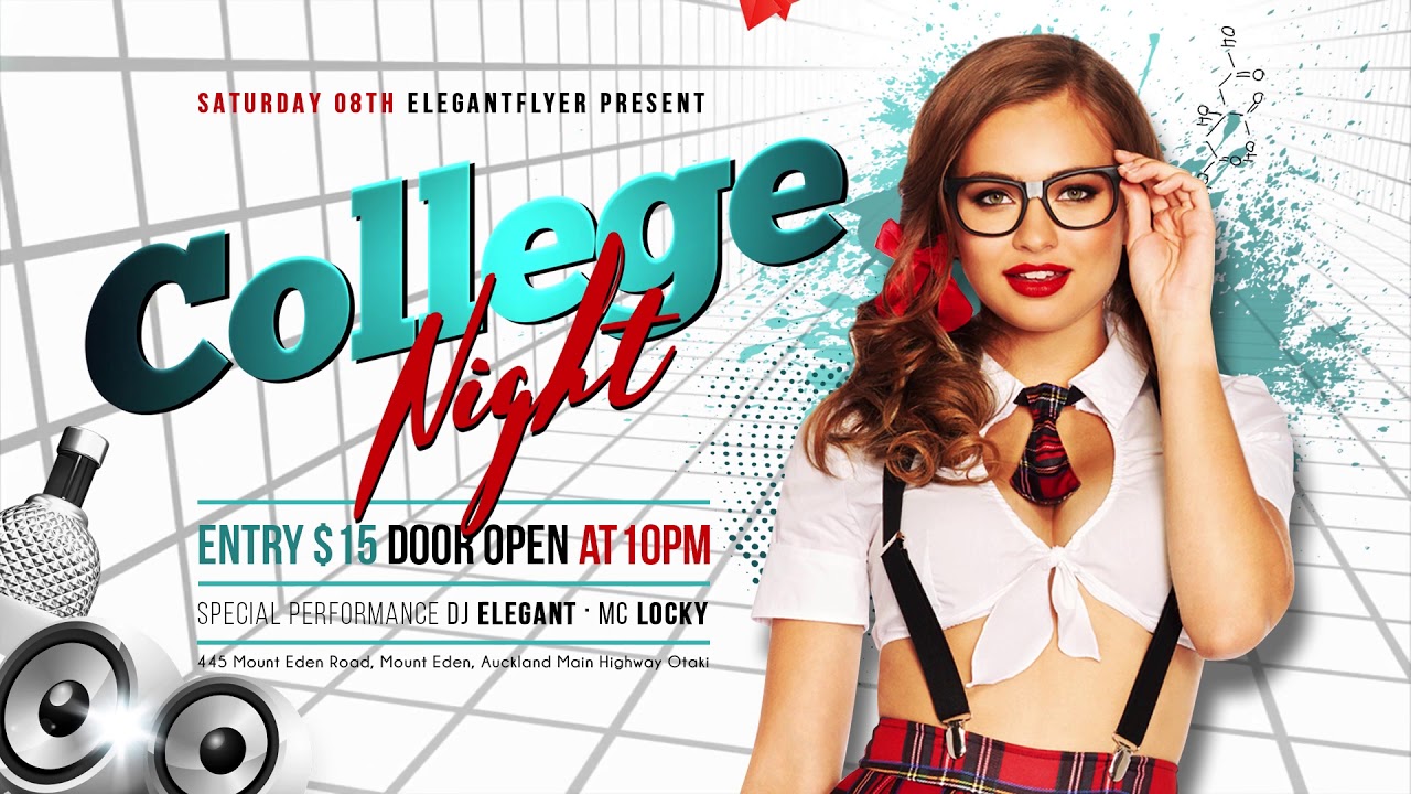 College Night &ndash; Animated Instagram Stories + Instagram Post + Facebook Cover