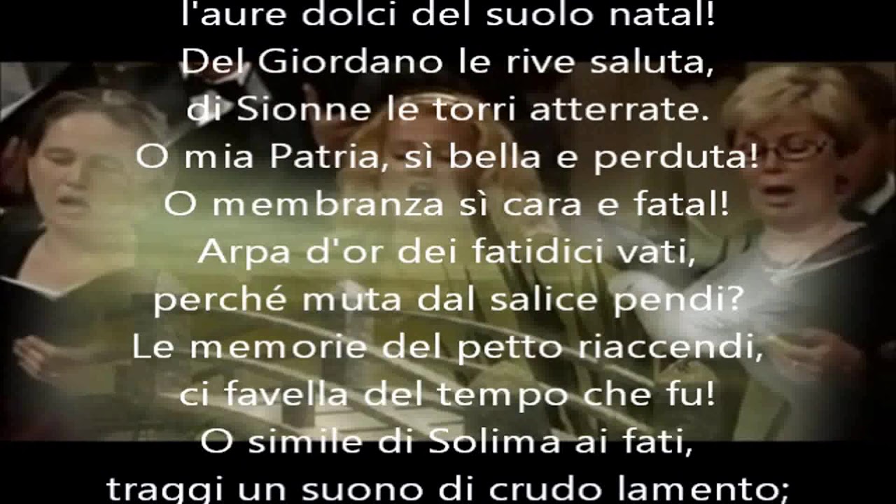 Va pensiero Nabucco KARAOKE Verdi