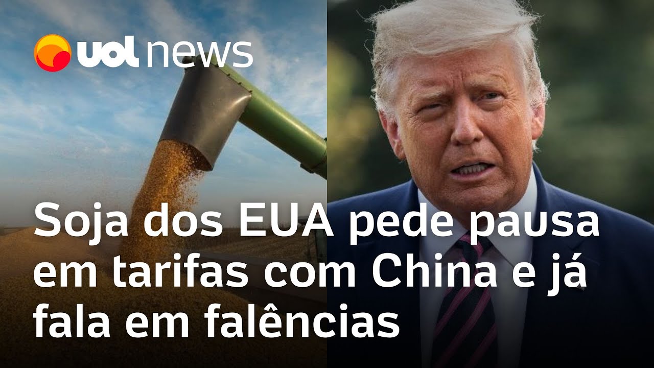 Produtores de soja dos EUA pedem que Trump reveja tarifas com a China e falam em falência