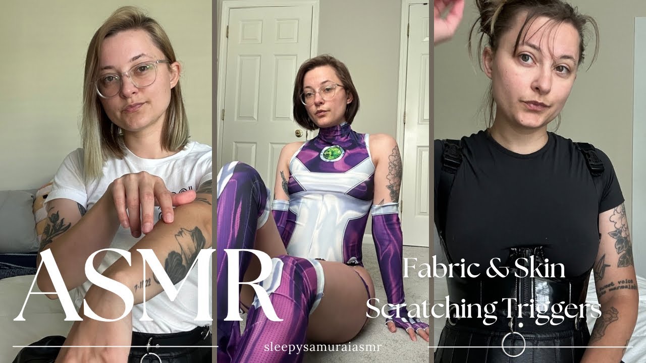 ASMR Fabric & Skin Triggers - Scratching & Rubbing / 40+ min