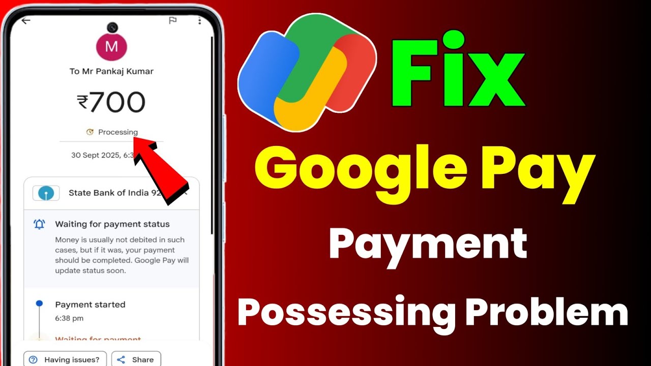 How to fix payment processing problem in Google pay !! Google pay payment processing problem 