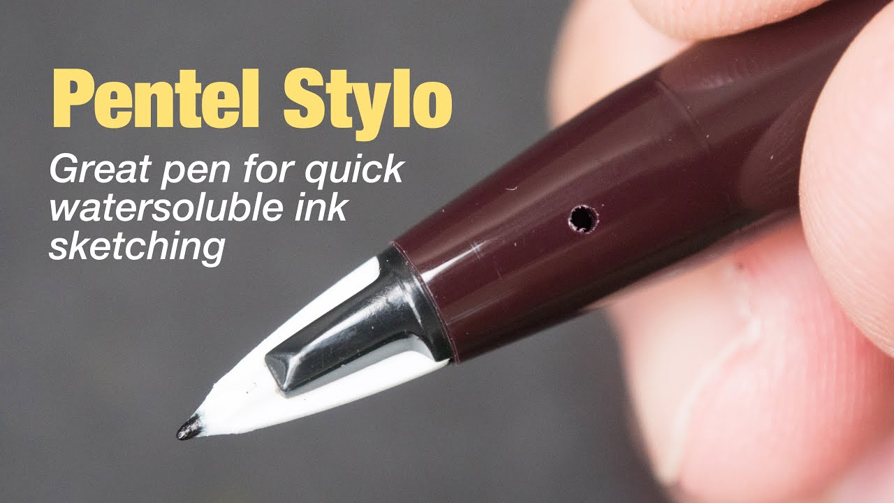 Pentel Stylo: Great for Watersoluble Ink Sketching